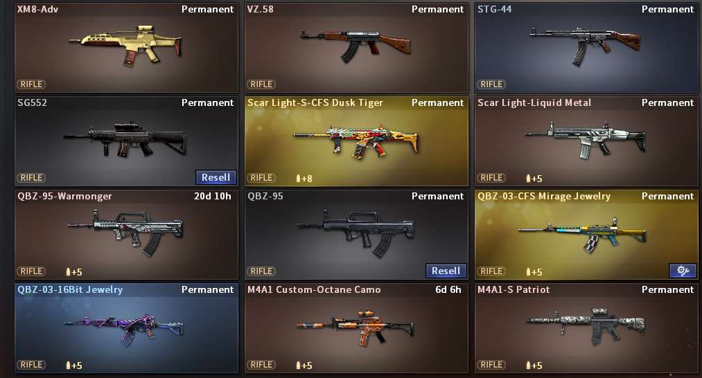 Game account sale CrossFire